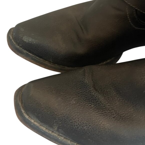 Roper Western Women's Boots Brown Vegan Leather Stud Low Heel Size 9 Women's - Picture 3 of 9